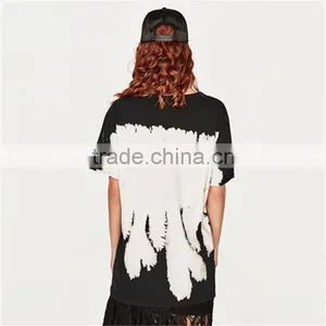 2017 Summer Round Neck and Short Sleeves Oversized Tie Dye Shirts thumbnail-5