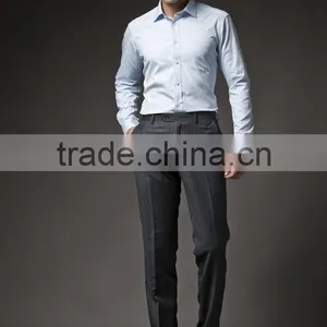 2014 Latest Style Cotton Mens Custom Dress Shirt thumbnail-1