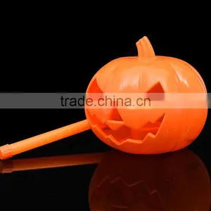Halloween Outdoor Flashing Toy Plastic Portable LED Lantern Pumpkins Light For Child thumbnail-5