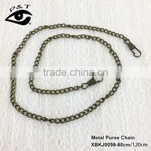 Wholesale Custom Price Long Purse Wallet Bag Link Metal Silver Chain for Handbag thumbnail-3