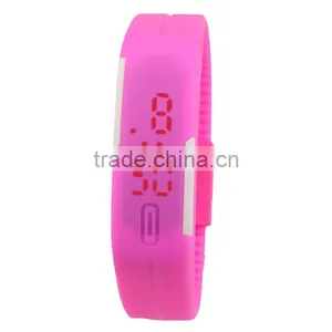 Plastic Promotional Watches With Your Own Logo Digital Bracelet Silicone Led Watch thumbnail-4