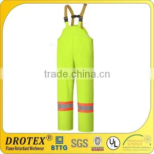 Flame Resistant Stretch Hi-Vis Rain Bib Overall thumbnail-1