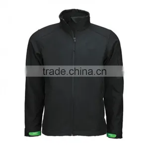 Black Waterproof Softshell Hiking Wear for Men thumbnail-1