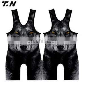 High Quality Sublimation Wrestling Wear Custom thumbnail-3