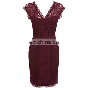 CHEFON 2017 Latest Women Evening Long Dresses Lace thumbnail-1