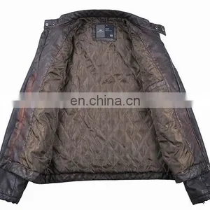 2015 New Model Designer Genuine Leather Jacket thumbnail-3