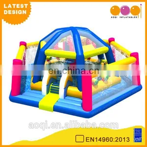2015 AOQI Latest Design Recreational Large Inflatable Swimming Pool With Roof for Adults for Sale thumbnail-1