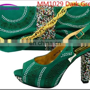 Italian Shoes and Bag Set High Heel Women Handbags With Shoes thumbnail-2