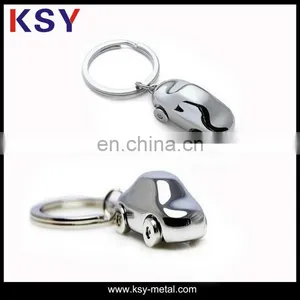 Shiny Nickel Custom Shape Keychain Metal thumbnail-1