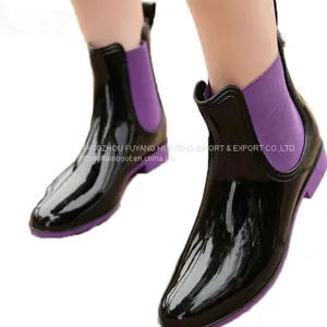 Hi-Q Popular Style Women Shoes,New Fashion Lady Rain Shoes,Recreation Rain Shoes,Elastic Ladies Rain Shoe thumbnail-1