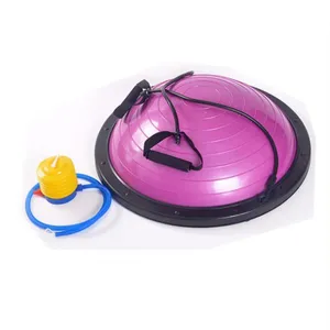 Half Yoga Balance Ball Trainer With Ropes and Hand Pump thumbnail-3