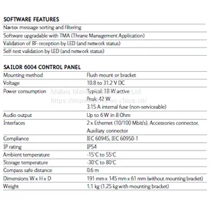 SAILOR 6004 Steuerpult thumbnail-2