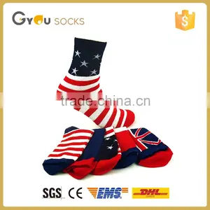Newest Hot National Flag Colorful Customer Design Tube Men Socks thumbnail-1