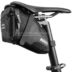 Reflective Rear Cycling Saddle Bag Taillight MTB Rode Bike Large Capacity Bag Bicycle Accessories Pouch thumbnail-1