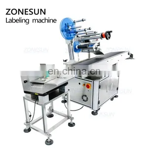 ZONESUN ZS-TB832 High Precision Plane Pouch Bag Sticker Automatic Labeling Machine For Flat Surface thumbnail-5