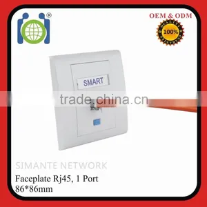 1Port 86*86 Fiber Wallplate ABS thumbnail-3