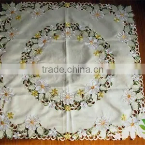 Beige Flower Beautiful Handmade Embroidery Cheap Tablecloth Wholesale Tablecloth Lmzc1007(3)K thumbnail-2