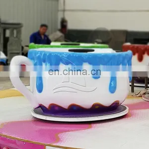 Fairground Attraction Entertainment Park Equipment Funfair Carnival Children Amusement Park Coffee Cup Ride thumbnail-4