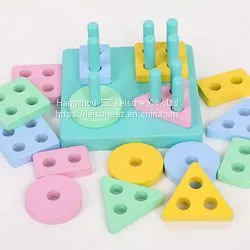 Wooden Stacking Block Puzzle Toy Set thumbnail-1
