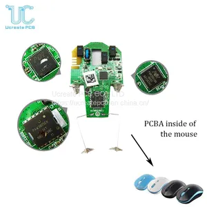 PCB Integrated Circuit Board PCBA Customizable Design Components Sourcing for Wireless Mouse Cordless Mouse WiFi Blueteeth Mouse PCBA thumbnail-4