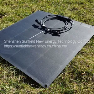 Solar Panel 50W 55W 60W 18V Flexible Solar Module Custom Shape Size Output Power Volt thumbnail-3