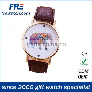 New Promotional pu Leather Wrist Watch for Women Cheap Fashion Womens Watch thumbnail-5