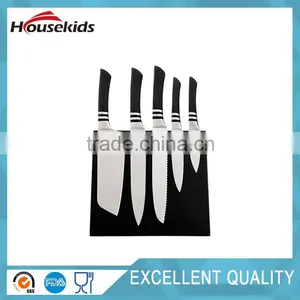 5pieces Stainless Steel Knife Sets With Magnetic Wooden Block thumbnail-1