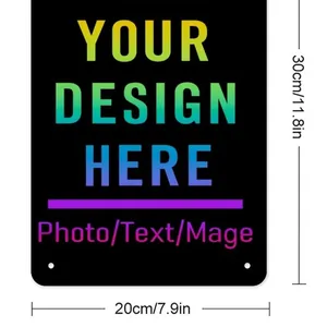 Custom Vintage Metal Tin Sign Customized Your Own Text Photo Funny Wall Art Personalized Metal Tin Sign for Bedroom Decoration Office thumbnail-1