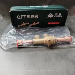 Hongsen Refrigerant Ball Valve QFT-6/10V/12/16/19 Air Conditioner Heat Pump Cold Storage Unitrigerant Shut-off Valve thumbnail-2