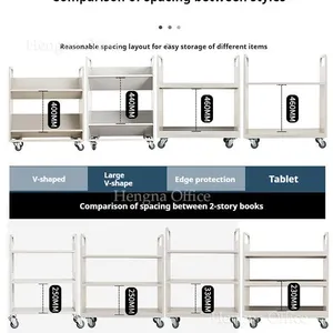 High-Quality Engineered Mobile Book Cart Solutions | V-Shape or Flatbed Design & ODM Manufacturing thumbnail-1