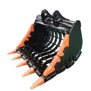 20 Ton Excavator Rock Sive Bucket Heady Duty Skeleton Buckets 1.0CBM thumbnail-2