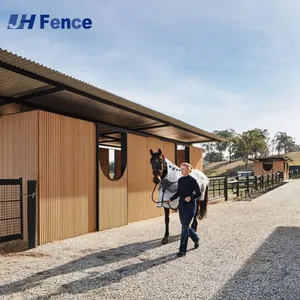 Outdoor Heavy Duty Portable Modular Horse Stable Panels Customizable Design High Style 3D Modeling Farm Use thumbnail-6