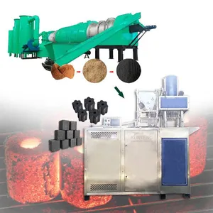 Charcoal Briquette Machine Biomass Coconut Shell Hookah Shisha Coke Barbecue Grill Charcoal Hydraulic Press Machine EPC thumbnail-1