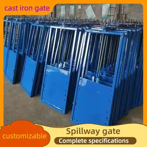 High Sealing Cast Iron Sluice Gate Anti Leakage Water Retaining Gate for Reservoir and Pond Dam Water Storage thumbnail-3