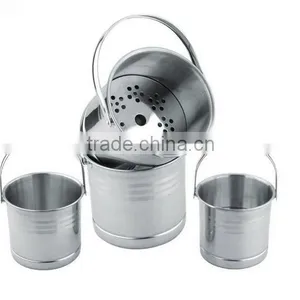 1.6L Stainless Steel Ice Bucket With Tong Champagne Bucket thumbnail-3