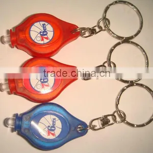 Mini Torch Light With Keychain,plastic Flashing Led Light Keychain,promotional Gufts thumbnail-6