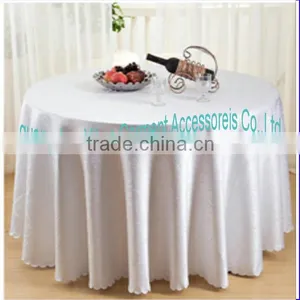 White Tablecloth for Hotel thumbnail-1