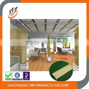 6mm 7.9mm Solid Fiberglass Reinforcing Rods for Office Decoration and Stage Design thumbnail-4