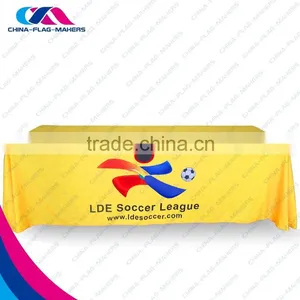 Custom Trade Show Square Gold Table Tablecloth thumbnail-1
