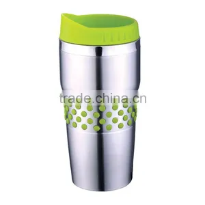 Stainless Steel Double Wall 16oz Travel Mugs With Handle thumbnail-4