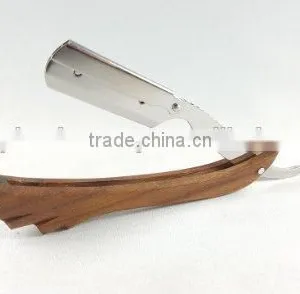 Wooden Straight Razor Natural Wood Swing Lock thumbnail-1