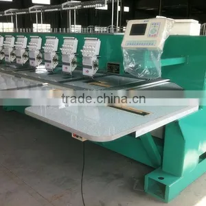 Multi-heads Flat Computerized Embroidery Machine With Cutter thumbnail-1