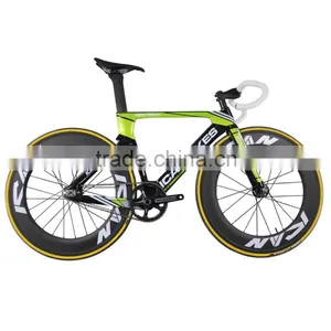 2016 Ican Super Light 6.98kg Carbon Track Bike Aero Completed Track Bicycle Full Carbon Bikes Fixed Gear Bike AC135 thumbnail-1