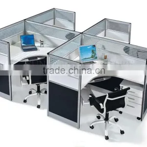 Wooden Office Cubicle Workstation Tables for 4 Person (SZ-WSB377) thumbnail-1