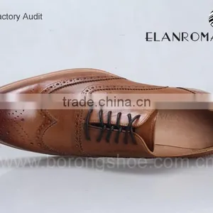 Wholesale Italian Formal Shoes Brogue Leather Shoes Men Leather Dress Shoes thumbnail-5