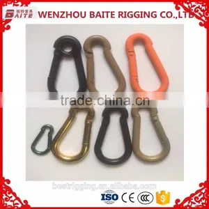 Smart Colorful Locking Carabiner,black Single Swivel Dog Snap Hook,Black Climbing Snap Hook thumbnail-5