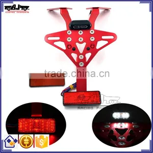 for Yamaha BJ-LPL-TMAX001 High Quality Parts Lisence Bracket Red CNC Aluminum Tail Plate for T MAX 530 2013-2015 thumbnail-1