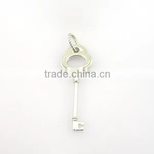 Key Shaped Pendant Sterling Silver Pendant thumbnail-1