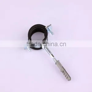Pipe Clamp With Rubber and Hanger Bolt and Plug thumbnail-1
