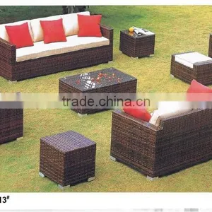Nowadays Popular Gray Rattan Wicker Furniture Sofa Set thumbnail-4
